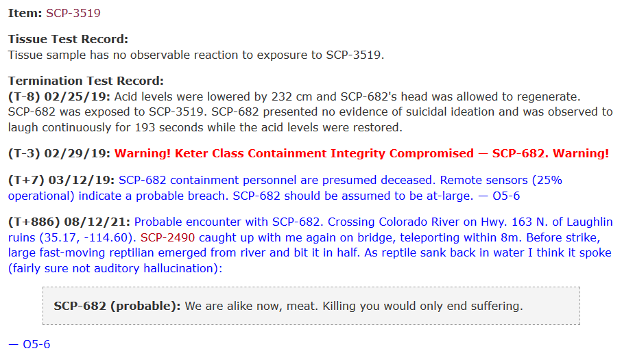 Power scaling: SCP-682 comp. Parte 1. @saas_jaaj @didi_xxz @otaku_recl