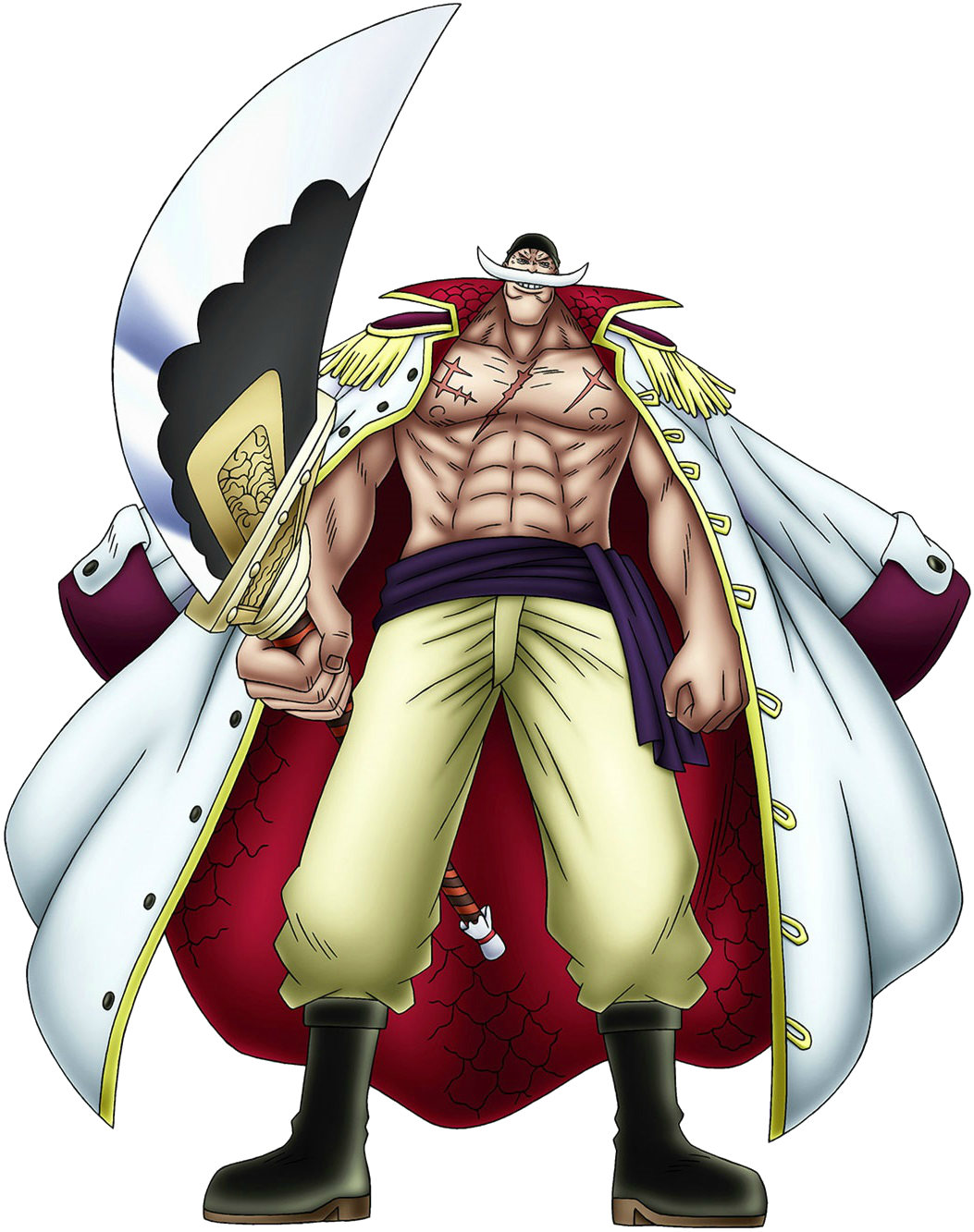 One Piece large figure of Whitebeard Edward Newgate with Bisento