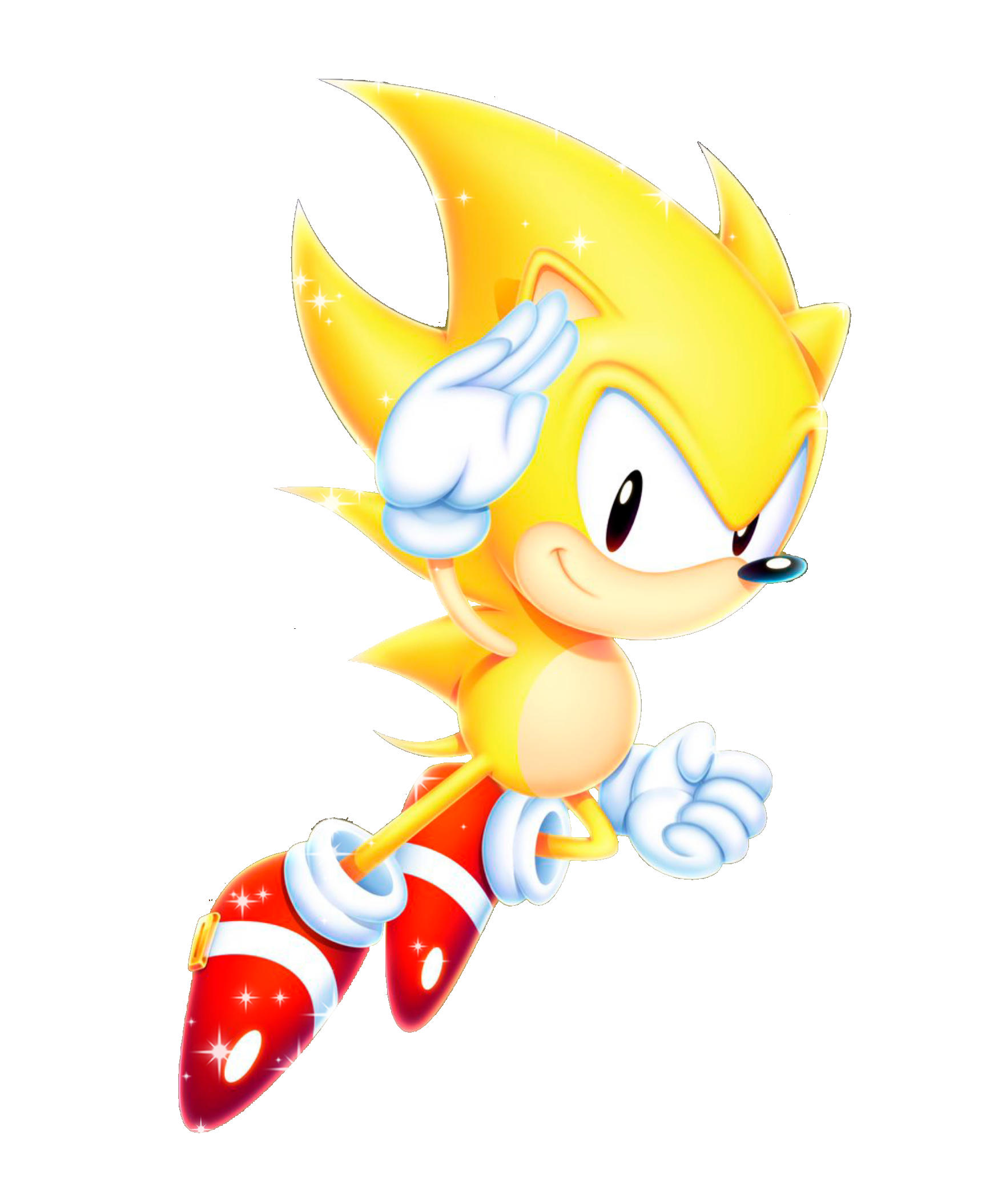 Classic Super Sonic - Sonic The Hedgehog Classic Super Sonic, HD Png  Download - vhv