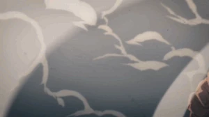 Denji manifesting chainsaws out of his arms