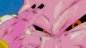 Super Buu fires a Special Beam Cannon