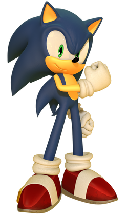 KREA - classic sonic the hedgehog made of liquid goop, swirling