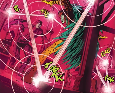  ricocheting his billy club against , who can predict movements.