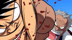 Garp Punches Luffy