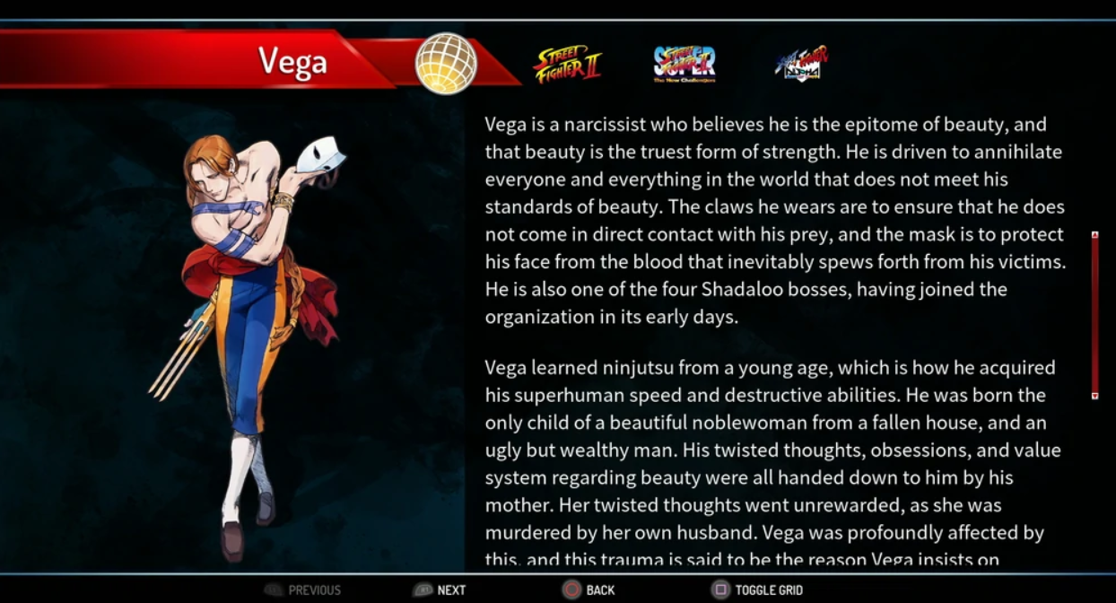 10 Verdades sobre o VEGA de Street Figther 