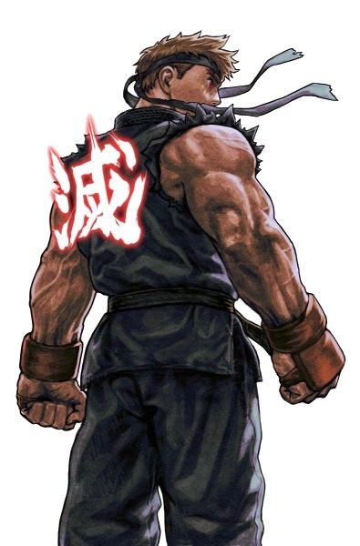 Evil Ryu Official Portrait from Street Fighter Alpha 3