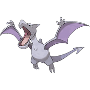 Aerodactyl, The Fossil Pokémon. Hold Item: Charti Berry