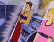 Bruce and Jen transform into Hulk and She-Hulk, from "Enter She-Hulk".