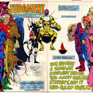 The Living Tribunal Vs Battles Wiki Fandom We can see that in the following scans only three were fighting the lt. the living tribunal vs battles wiki