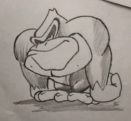 Concept Artwork for Donkey Kong Country.