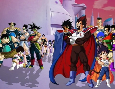 Planet Vegeta and its Saiyan inhabitants.