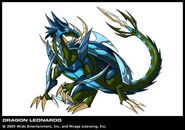 Leo as a dragon