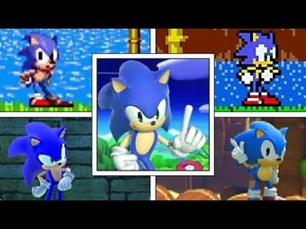 Full image of sonic the hedgehog idle sprite facing right