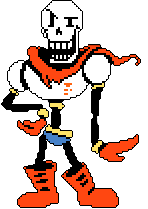 Undertale Au Fanon Wiki - Transparent Undertale Papyrus Sprite, HD Png  Download - 760x1080 PNG 