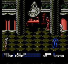 Batman returns NES screen