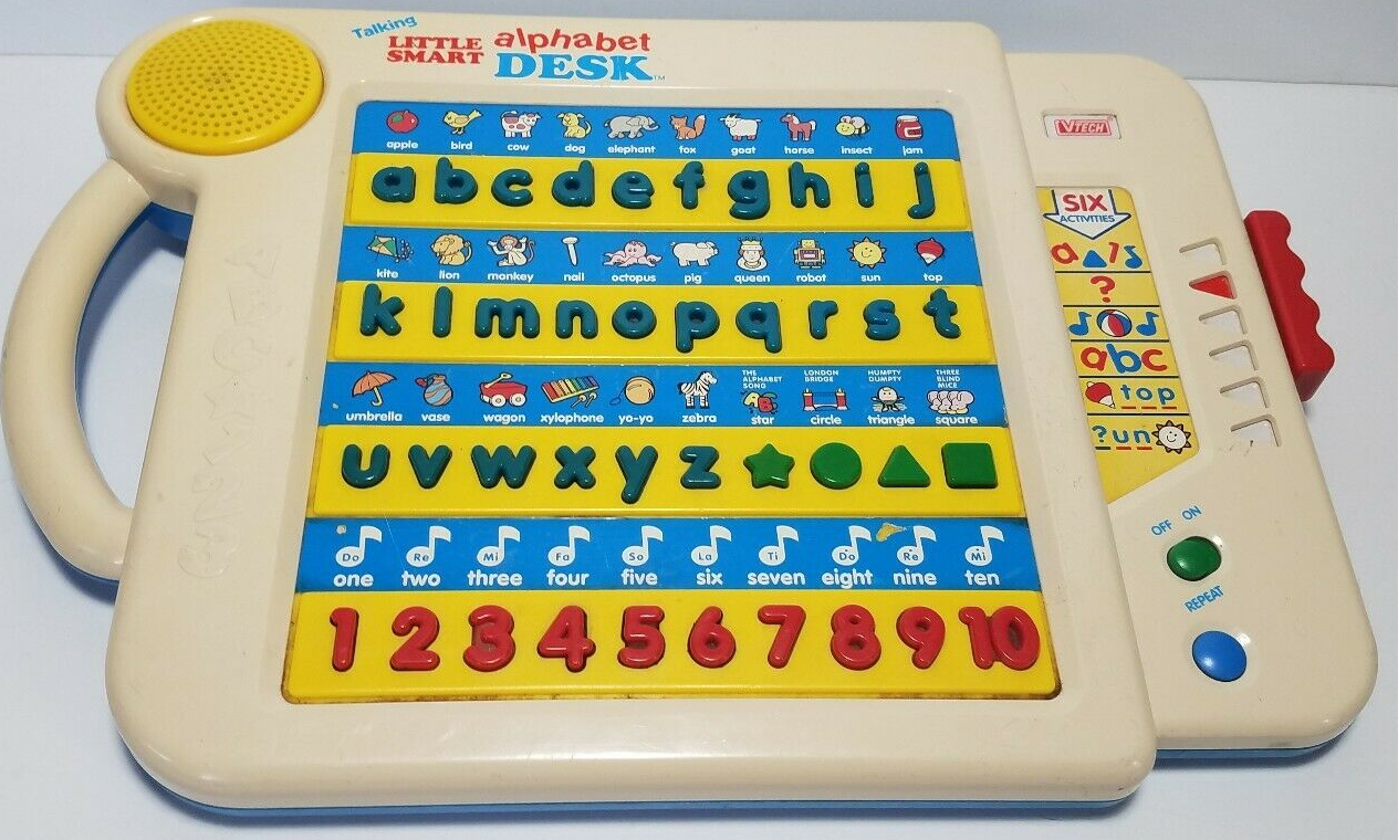 VTech Talking Little Smart Alphabet Desk Educational Learning Toy 1992