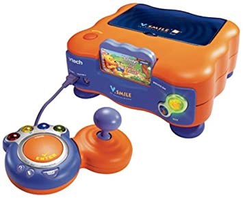Vsmile Vtech TV learning system on German education console controller games 