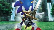 Sonic has been taken into the world of storybooks on numerous occasions. For instance, in Sonic and the Black Knight, Sonic was taken to the world of King Arthur. There, he must stop the Black Knight from taking over a corrupt kingdom.