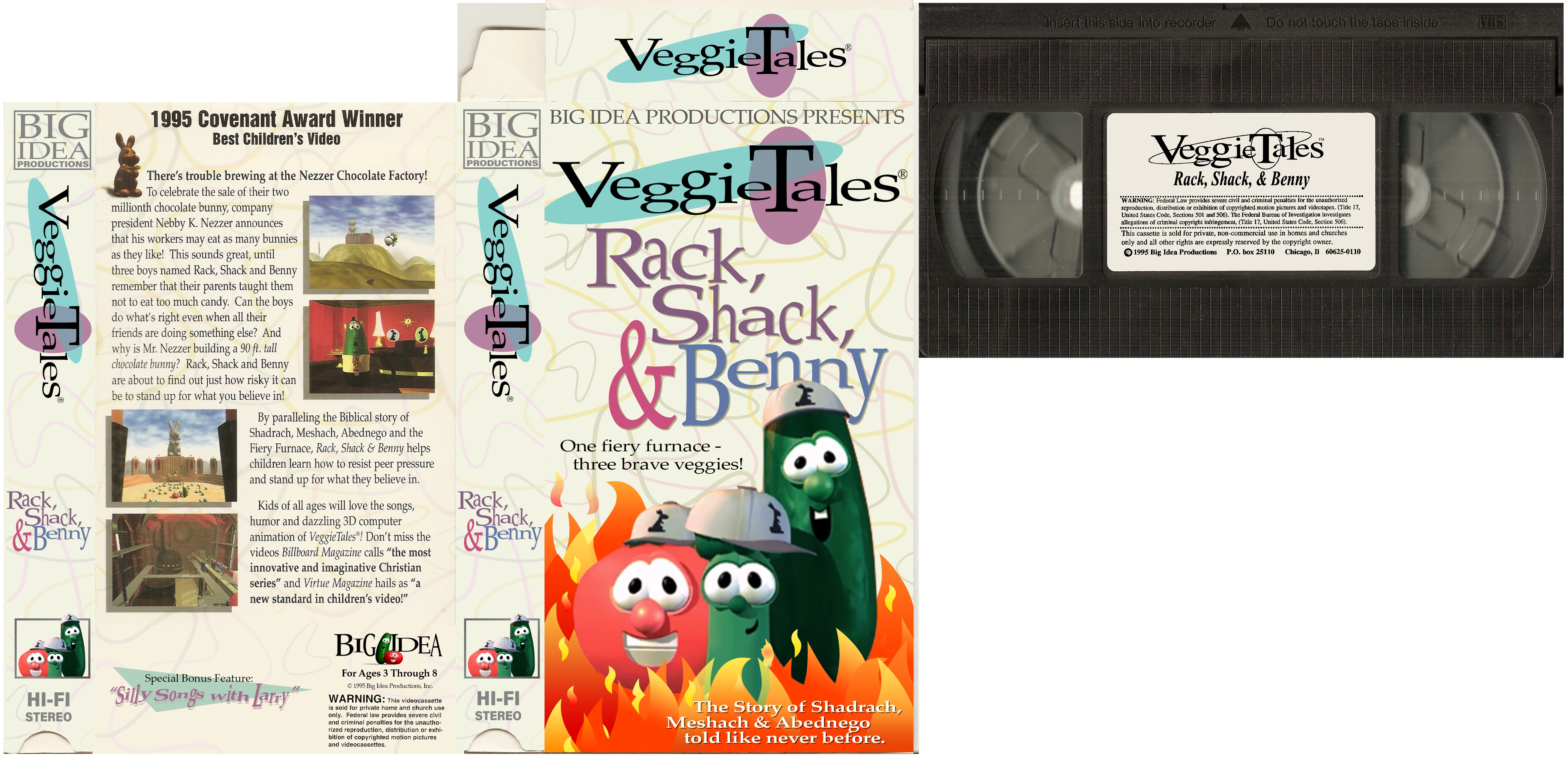 Rack, Shack & Benny (1995 prototype version) | Big Idea Fanon Wiki