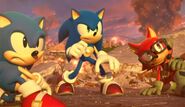 Sometimes, even the strongest of heroes fall. The 2017 release, Sonic Forces, had Sonic and friends team up to stop Dr. Eggman, who has successfully conquered the world. Along the way, the gang picks up a new recruit... you!
