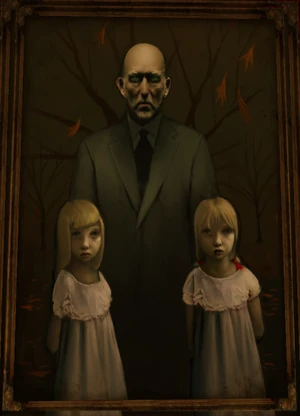Padre Voerman con sus dos hijas