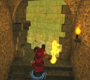 Opening the secret door to the Reliquary at the end of the third level, in Redemption. In TCTD, René Le Comte would be to the right on entering