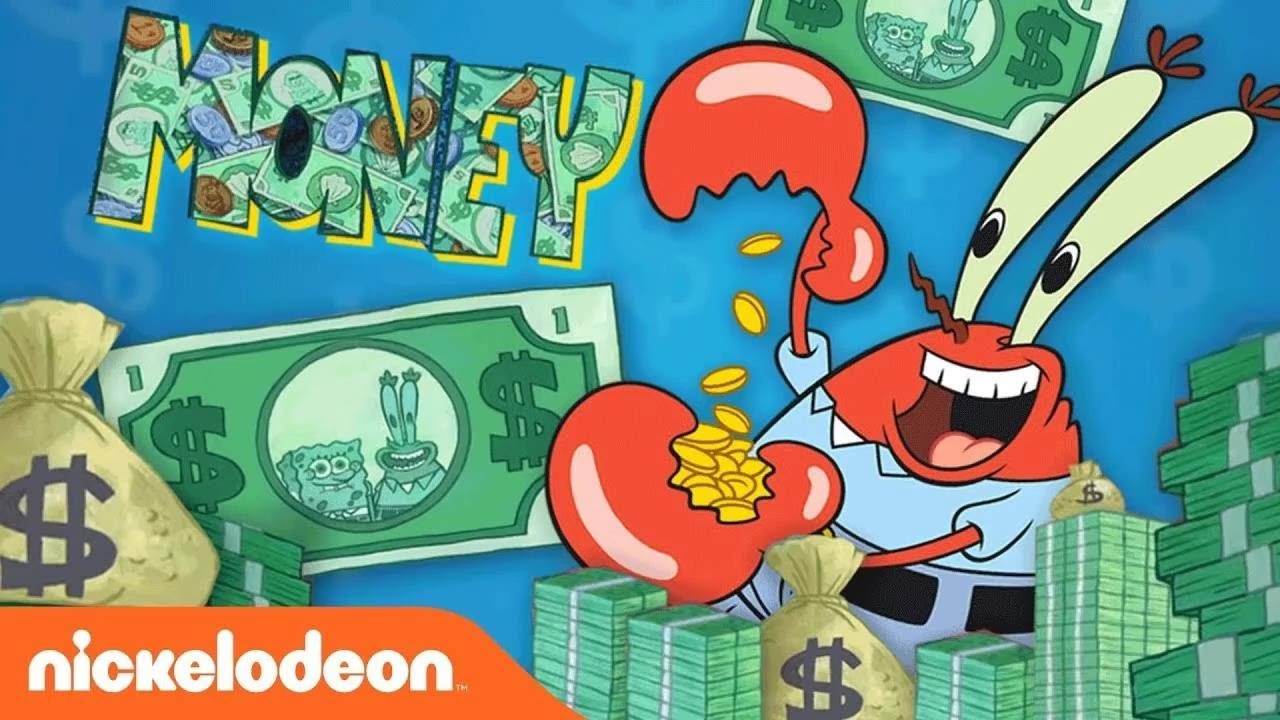 spongebob money gif