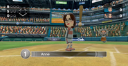 Anne in Baseball.