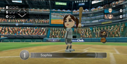 Sophia in Baseball.