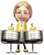 An official Wii Music artwork, depicting her as "Marsha".