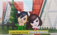 Mizuho with Akira in Miitopia.