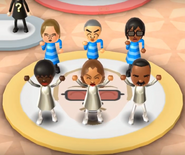 Ursula, Takashi, Ai, Sarah, Naomi, and Andy featured in Swap Meet in Wii Party