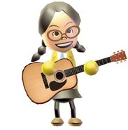 An official Wii Music artwork of Keiko.