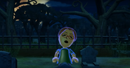 Yoshi as a Zombie in Zombie Tag in Wii Party