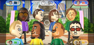 Jackie, Yoshi, David, Marco, and Akira featured in Smile Snap in Wii Party