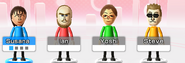 Yoshi with Ian and Steve in Wii Party.