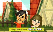 Akira with Millie in Miitopia.