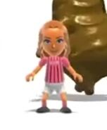 Araceli as a soccer player in the Wii Fit U end credits.