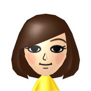 Mizuho's official face image, generated by HEYimHeroic by extracting her Mii data file.