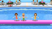 Fritz in Splash Bash with Giovanna and Elisa.