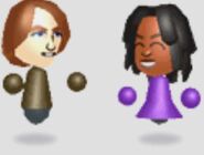 StreetPass artwork of Dylan and Patricia talking to eachother.
