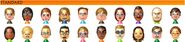 All of the Standard Miis in Wii Party.