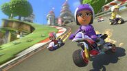 David, Alice, and Jesús in Mario Kart 8.