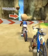 Stéphanie in Cycling.