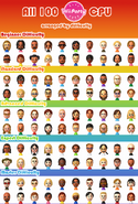 All of the CPU Miis in Wii Party.
