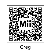 QR Code for Greg, as seen in the portrait.