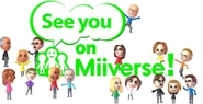 Giulia and friends on a Miiverse poster.