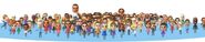 An entire crowd of various different Miis.