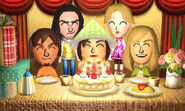 Official screenshot for Tomodachi Life, with Se-young, Yuya.