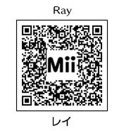 Ray's official QR Code, generated by HEYimHeroic by extracting his Mii data file.